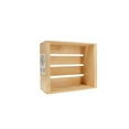 thumbnail image 2 of Good Wood By Leisure Arts Wooden Half Crate Craft Caddy In Unfinished Pine For Storage Wood Crates, Large Decorative Boxes And Centerpieces For The Home And Table 11.75" X 10X4.8", 2 of 2