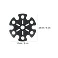 thumbnail image 2 of RUNROTOO 12 Pcs Embout de Remplacement Flocon de Neige Noir Protecteur en Caoutchouc pour Accessoires de Randonnée, 2 of 7
