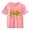 Pink, variant on Juslio Girls Bow Shirts Breathable Crew Neck Casual, Short Sleeved Tops Comfortable T Shirts Sizes 2-18