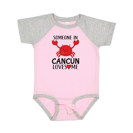

Inktastic Someone in Cancun Loves Me Gift Baby Boy or Baby Girl Bodysuit