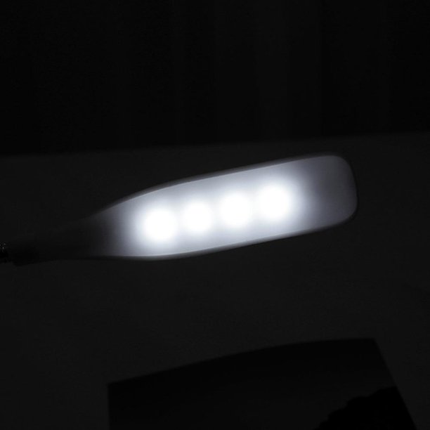 Lámpara de mesa LED de cuello de cisne flexible Luz nocturna alimentada por batería AAA (verde) Tmvgtek Para estrenar