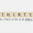 thumbnail image 3 of CafePress - Scrabble Thirty Only 12 - 17 Oz White Ceramic Latte Mug, 3 of 3