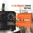 thumbnail image 3 of KFFKFF Ozone Generator, 36000mg/h Ozone Machine Odor Remover, High Capacity Commercial/Industrial Ozone Generator Machine, Home Air Ionizers Deodorizer with 0-120 min Time Setting, 3 of 9