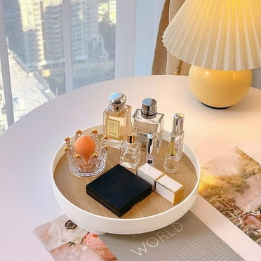 Decorative Tray Small Round Tray Home Decorative Bathroom Tray Wooden Decorative Tray