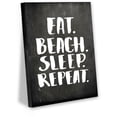 thumbnail image 1 of Awkward Styles Eat Beach Sleep Repeat Canvas Art Motivational Gifts Home Decor Ideas Beach House Wall Decor Inspirational Quote Wall Art Chalkboard Wall Decor Modern Wall Art Cute Dorm Room Decor, 1 of 7