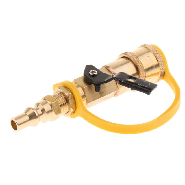 Conector adaptador de rápida de propano de 1/4 , estufa de camping, latón , de utilizar shamjiam Accesorios de tubería de propano Latón