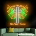 thumbnail image 5 of Handmadetneonsign Fall For Jesus He Never Leaves Neon Sign, Thanksgiving Led Light, Home Wall Decor 69813, 5 of 5