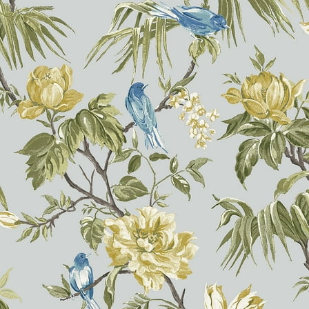 NEXT Birds and Blooms Grey Wallpaper