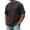 Dark Gray, variant on Zimjoy Men's Casual T-Shirts Classic Short Sleeve Waffle Knit Tees Crewneck Solid Tee Shirts Black L