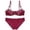 Red, variant on Bra Brief Sets Womens Lace Bra Set Summer Thin Underwear Set for Everyday Wear Black 34/75A
