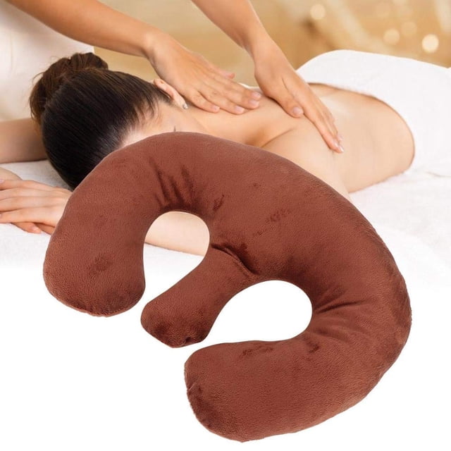 Cojín de Almohada de Masaje SPA Café Oscuro para Salón de Belleza