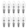 thumbnail image 1 of 42w E14 C35 Ac 220 - 240v Dimmable Warm White 2700k Halogen Candle Bulb (10pcs), 1 of 5