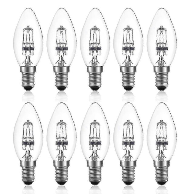 42w E14 C35 Ac 220 - 240v Dimmable Warm White 2700k Halogen Candle Bulb (10pcs)