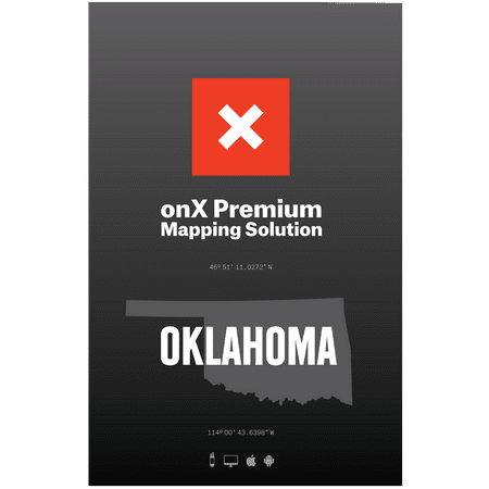 Oklahoma Hunting Maps: onX Hunt Chip for Garmin GPS - Public & Private Land Ownership - Hunting Units & Areas - Includes Premium Membership for onX Hunting App for iPhone, Android &
