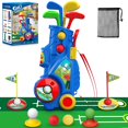thumbnail image 1 of Set de golf Letapapa para niños pequeños con palos, pelotas de 3 a 6 años, azul, 1 of 6