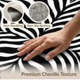 thumbnail image 6 of ODIKA Stripes Print Bold Inspired Motif Striped Centered Diagonal Zebra Flowing for Home Office, Hallway, Laundry Room, Non-Slip Chair-Friendly, 6 of 7