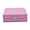 Pink, variant on Pink Travel Jewelry Organizer Box Case for Women Faux Velvet Tarnish 2 Layer Necklace Earrings Ring Jewelry Holder Portable Jewelry Box Storage Birthday Valentines Day Gifts
