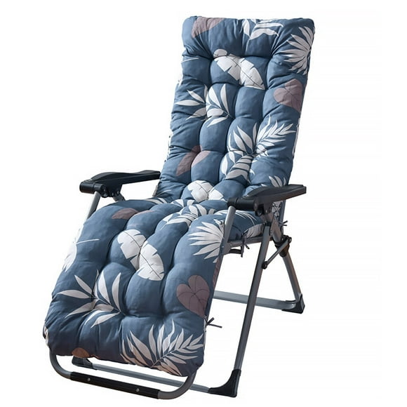 Boyijia Outdoor Lounge Chair Cuon Leaves Print Thicken Garden Patio Rattan Chair Seat Pad