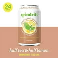 Spindrift Sparkling Water, Half Tea & Half Lemon Flavored, Made with