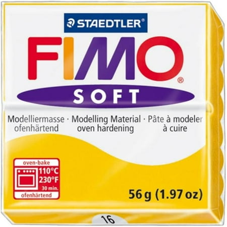 Black Fimo - Fimo Soft Polymer Clay 2oz-Sunflower