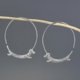 thumbnail image 1 of Pendientes de aro grandes y redondos yuxing oro de 18 quilates 925, 1 of 4