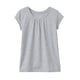 thumbnail image 5 of Camiseta Plegada de Color Sólido Estilo de Vestido de Verano de Manga Corta para Niños con Cuello Redondo Y Detalle Encofrado, Punto Suave Transpirable para Niños Primavera Y Uso Diario, 5 of 7