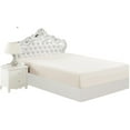 thumbnail image 4 of Marina Decoration Ultra Soft Silky Deep Pocket Solid Rayon from Bamboo All Season Bedding Solid Bamboo Fitted Sheet, Ivory Color, 4 of 4