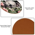 thumbnail image 5 of Koala Microfiber Leather Round Coasters (6PCS), 11x11 cm/4.3x4.3 in, Slip Drink Coasters Set for Home and Kitchen, Durable and Easy to Clean Square Drink Coasters., 5 of 6