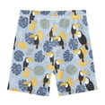 thumbnail image 4 of joogoo Toucan Palm Leaves Girls Lined Shorts Bike Dance Bottoms 4T, 4 of 7