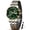 978 gold&green, variant on Fashion Stainless Steel Men's Quartz Watches Waterproof Luminous Week Date Sports Man Wrist Watch