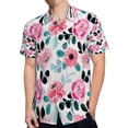 thumbnail image 4 of High Quality Hawaiian Shirts for Men Short Sleeve Aloha Beach Shirt Floral Summer Casual Button Down Shirts Blouses 95TJJE, 4 of 7