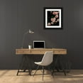thumbnail image 3 of Straatsma, Leah 12x14 Black Ornate Wood Framed with Double Matting Museum Art Print Titled - Dark Blush Roses, 3 of 4