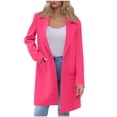 thumbnail image 2 of Abomasnow Cardigan Sweater for Women Open Front Lapel Long Coatigan Dressy Casual Long Sleeve Jacket Coat Fall Winter Outfits, 2 of 8