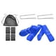 thumbnail image 5 of Entrenamiento de voleibol de playa con líneas (8 m y 16 m de longitud) y anclas con bolsa con cordón azul, 5 of 9