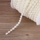 thumbnail image 3 of Guirnalda de perlas, cadena de hilo de algodón con cuentas de perlas semirredondas, rollo elegante de 25 m, hilo de guirnalda con adornos de perlas de marfil para Navidad, fiesta de bodas Ecomeon no, 3 of 3