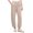 Tan, variant on Women's Pull-On Pant, Drawstring Waist, Cotton Blend, Tan, Small