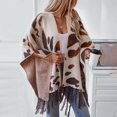 thumbnail image 5 of ChaoHeng Trendy Women's Fashion Sweaters Cardigan Lightweight,Women Striped Fall and Winter Loose Knitted Pullover Sweater Fashion Coat(Beige,Free Size), 5 of 8