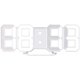 thumbnail image 3 of Reloj digital: Reloj de mesa y pared LED grande, dígitos de 7 segmentos, regulable, despertador, 21,5 cm (reloj digital para configurar), 3 of 5