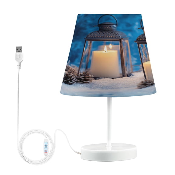 BZSMCE Table Lamp Creative Candles Simple Pattern Night Light