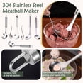 thumbnail image 2 of 2027 New 304 Stainless Steel Meatball Maker, Meatball Maker Spoon,Meatball Spoons,Stainless Steel Meatball Maker Spoon with Hole Convenient Storage Design Long Handle Spoon for Kitchen(A), 2 of 8