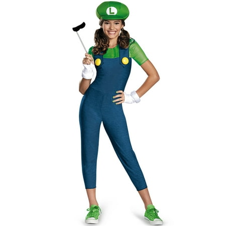 Luigi Tween Girl Costume