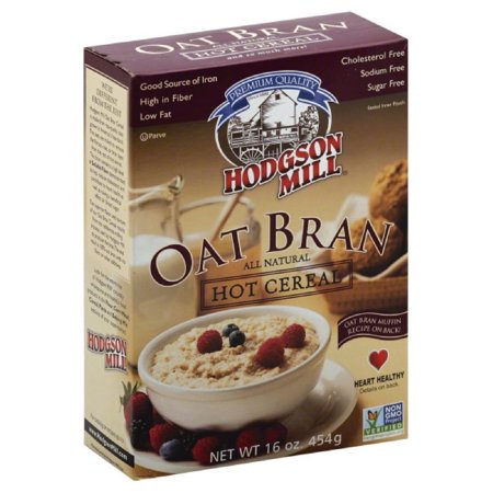 Hodgson mill oat bran all natural hot cereal, 16 oz (pack ...