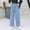 Sky Blue, variant on Dpytoraw Girls Baggy Jeans Casual Wide Leg Denim Pants Jeans Kids Clothes Size 5 14 Years Girls Stretchable Pants Size 4-5 Years