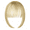 Blonde, variant on Clip in Bangs, Synthetic French Bangs Hair Clip, Fake Bangs Fringe with Temples Hairpieces for Women Natural Curved Hair Extensions for Daily Wear.