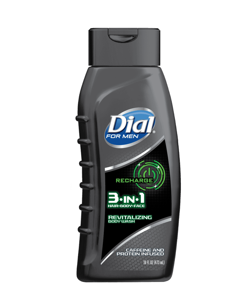 Dial for Men Body Wash, 3in1 Recharge, 16 Ounce