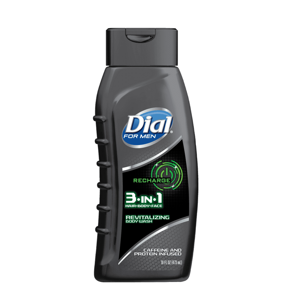 Dial for Men Body Wash, 3in1 Recharge, 16 Ounce