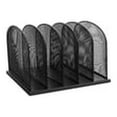 thumbnail image 1 of Scranton & Co Metal Mesh Desk Organizer with 5 Upright Sections in Black, 1 of 18