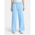 thumbnail image 4 of No Boundaries Soft Fleece Wide Leg Pants, 30” Inseam, 1 or 2-Pack, Women’s XXS-4X, 4 of 5