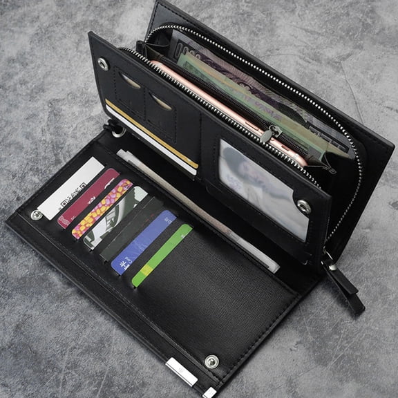 OFFIGAM Men's Large Capacity PU Wallet with Multiple Card Slots, Stylish and Design for Everyday Use