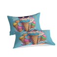 thumbnail image 2 of 3D Ice Cream Printed Comforter Cover Set Children Adult Unique Design Bedding Set Bedroom Decor,Full (80"x90"), 2 of 5